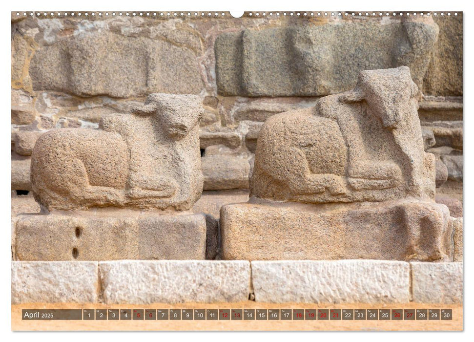 Indien - Mahabalipuram (CALVENDO Premium Wandkalender 2025)