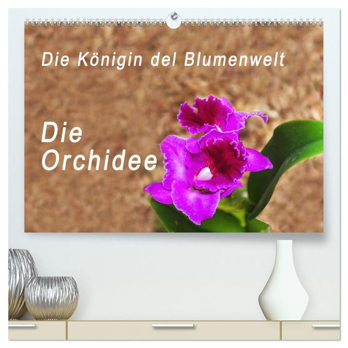 Die Königin der Blumenwelt, die Orchidee (CALVENDO Premium Wandkalender 2025)