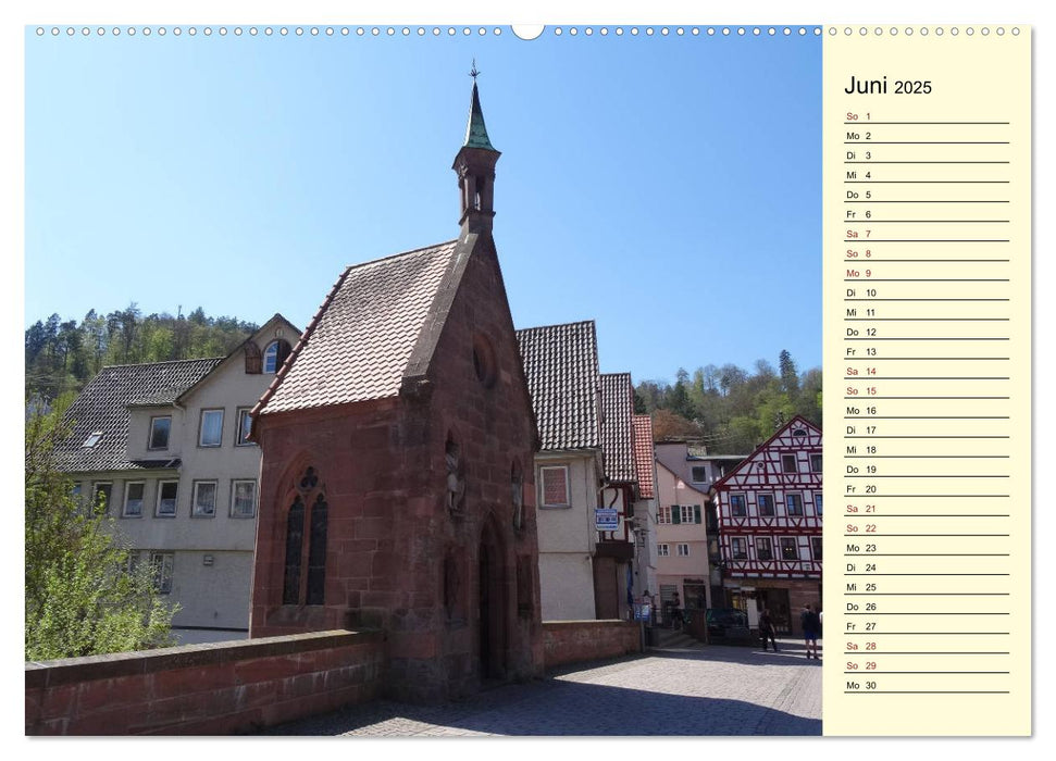 Calw erleben (CALVENDO Premium Wandkalender 2025)