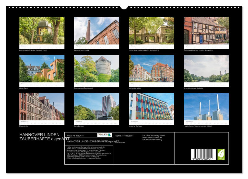 HANNOVER LINDEN ZAUBERHAFTE eigenART (CALVENDO Premium Wandkalender 2025)