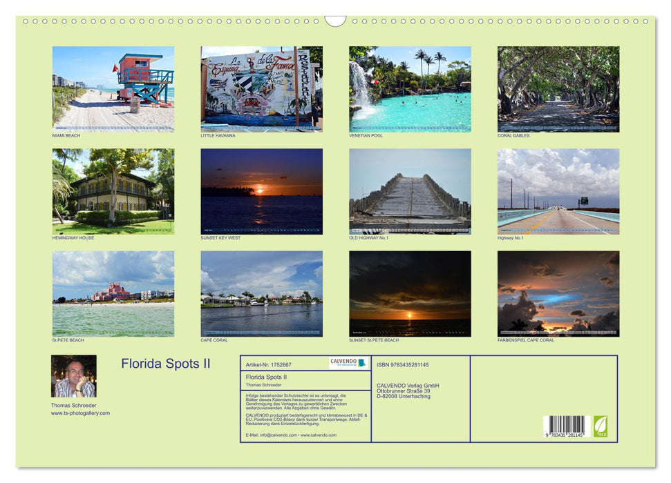 Florida Spots II (CALVENDO Wandkalender 2025)