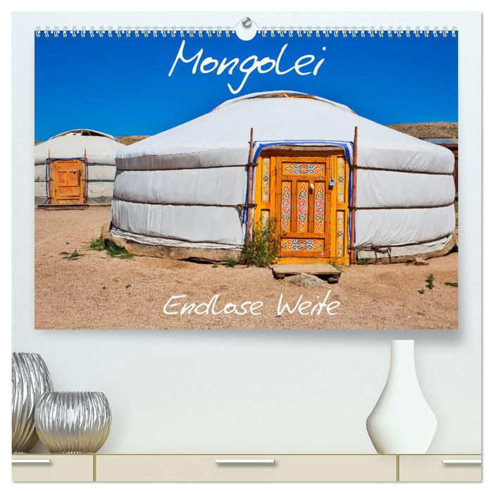 Mongolei Endlose Weite (CALVENDO Premium Wandkalender 2025)