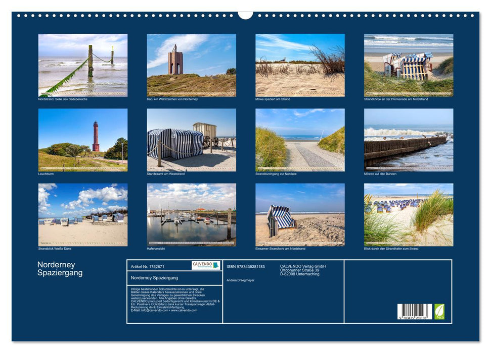 Norderney Spaziergang (CALVENDO Wandkalender 2025)