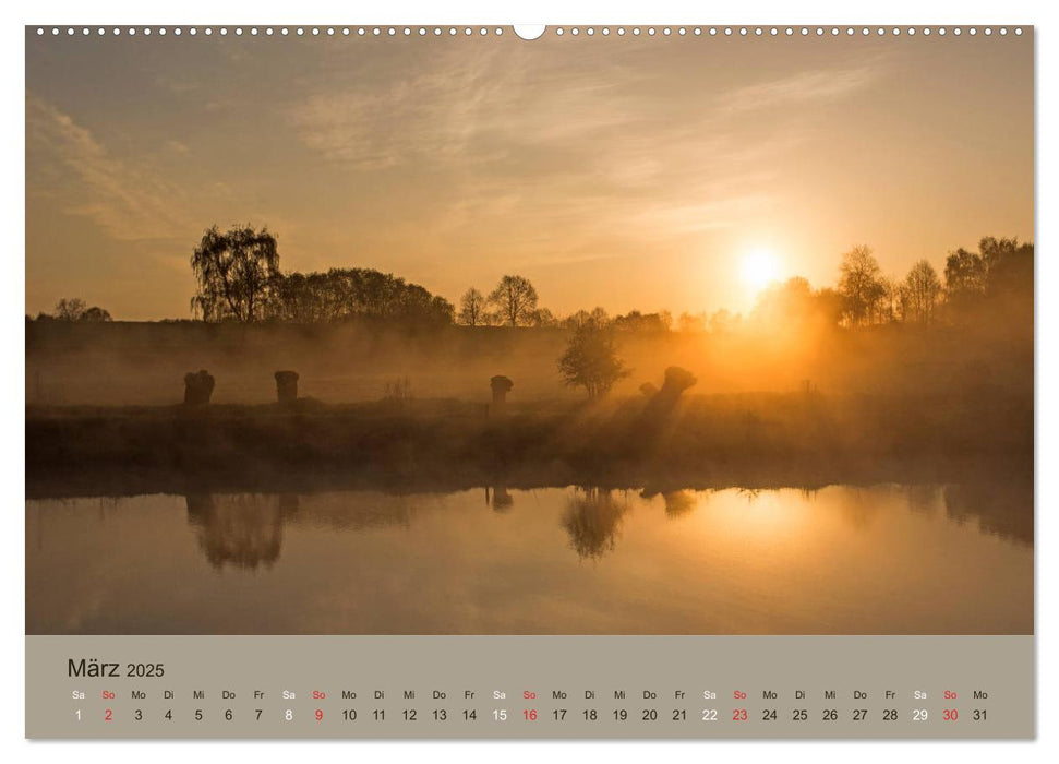 Lichtstimmungen im schönen Schleswig Holstein (CALVENDO Wandkalender 2025)