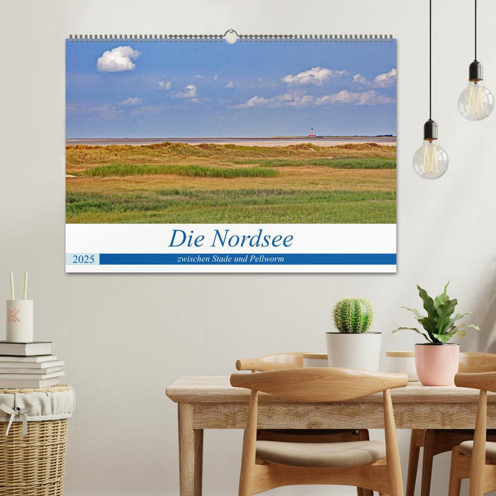 Die Nordsee zwischen Stade und Pellworm (CALVENDO Wandkalender 2025)