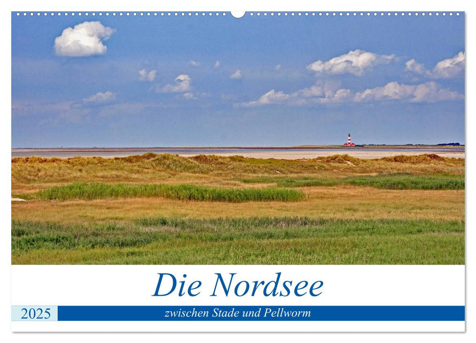 Die Nordsee zwischen Stade und Pellworm (CALVENDO Wandkalender 2025)