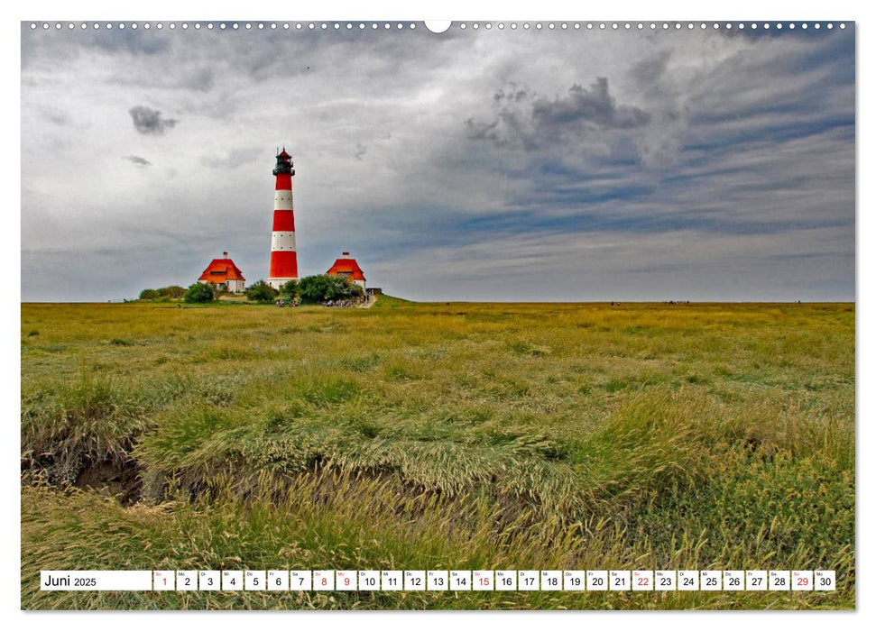 Die Nordsee zwischen Stade und Pellworm (CALVENDO Wandkalender 2025)