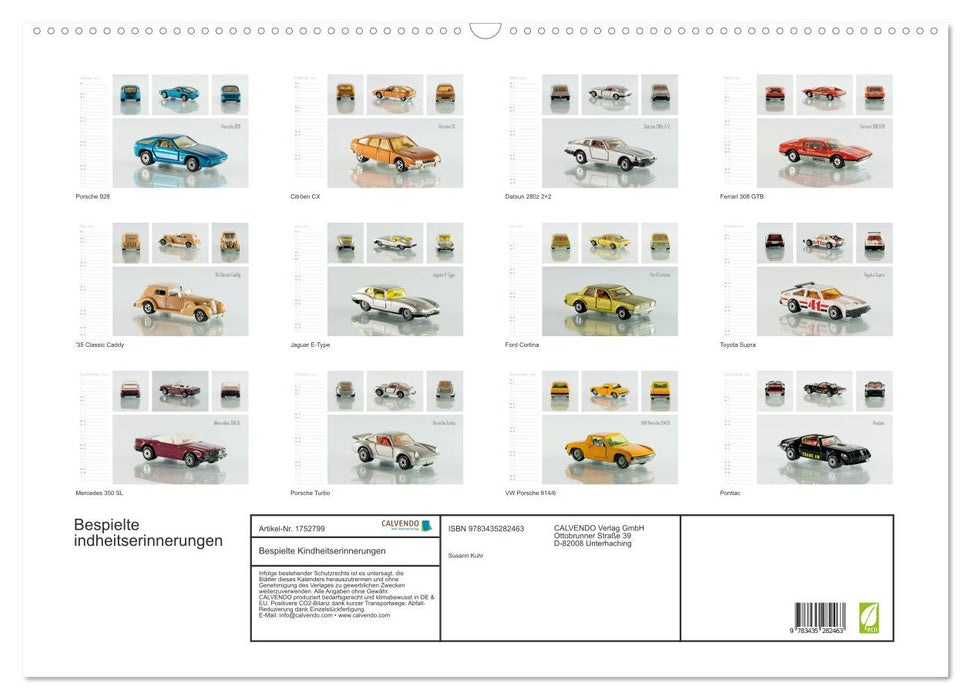 Bespielte Kindheitserinnerungen (CALVENDO Wandkalender 2025)