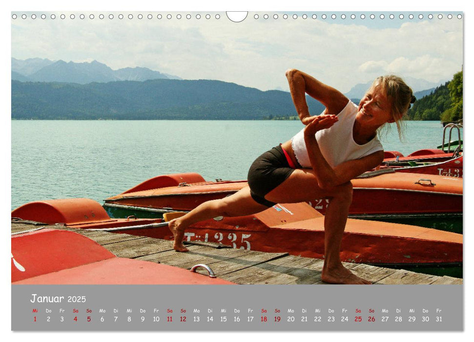 Yoga – Harmonie am Walchensee (CALVENDO Wandkalender 2025)