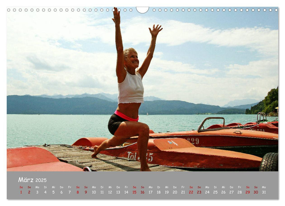 Yoga – Harmonie am Walchensee (CALVENDO Wandkalender 2025)