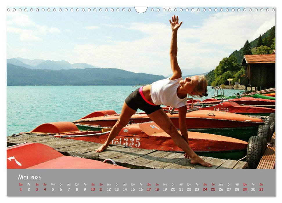 Yoga – Harmonie am Walchensee (CALVENDO Wandkalender 2025)