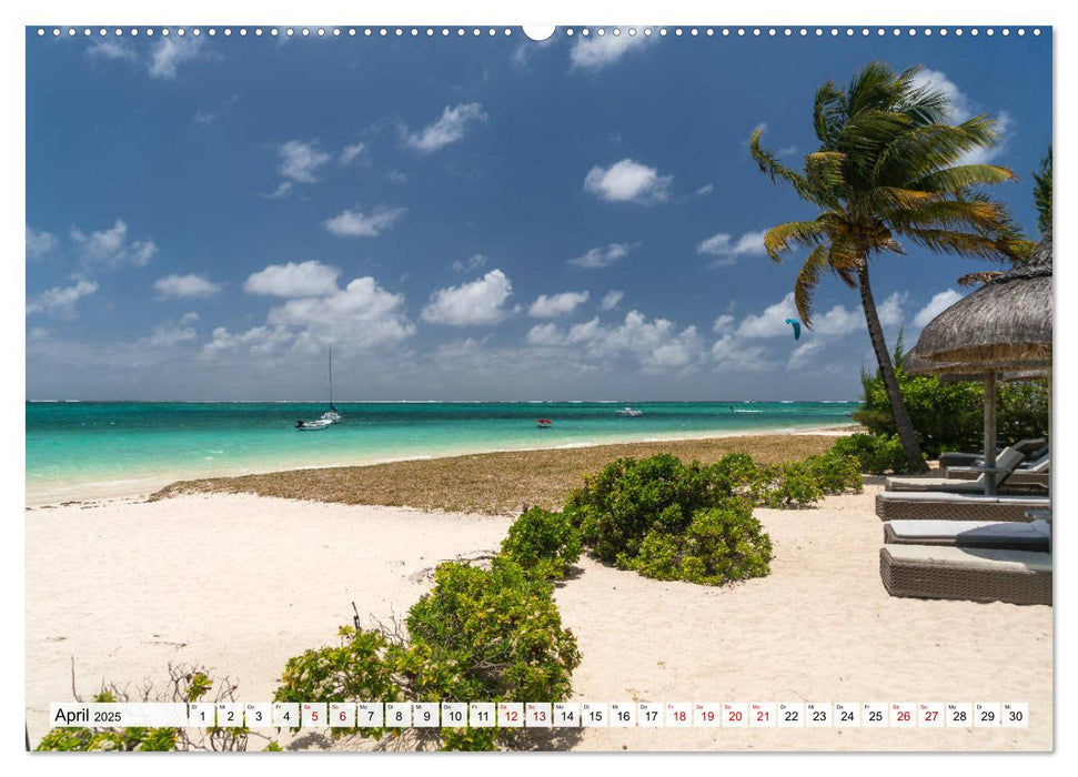 Traumstrände auf Mauritius (CALVENDO Premium Wandkalender 2025)