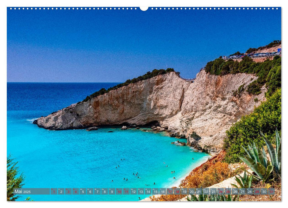 Lefkada - die weiße Perle im Ionischen Meer (CALVENDO Wandkalender 2025)