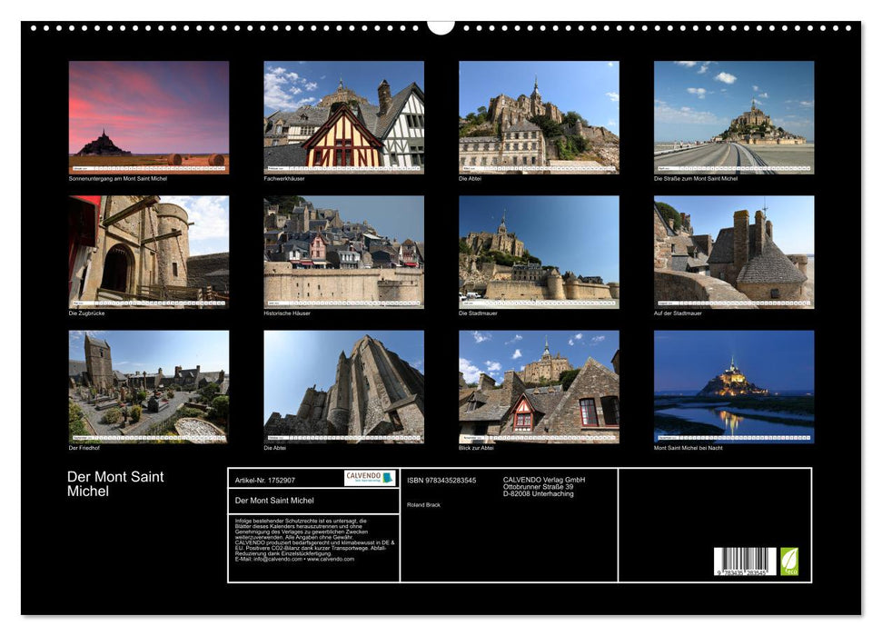 Der Mont Saint Michel (CALVENDO Wandkalender 2025)