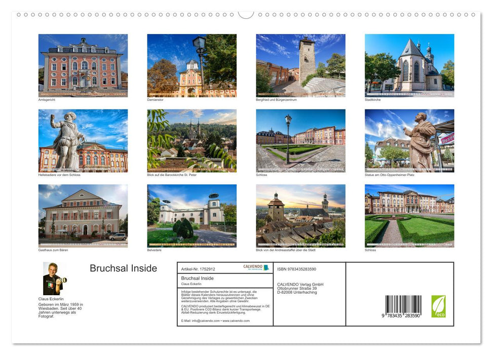 Bruchsal Inside (CALVENDO Premium Wandkalender 2025)