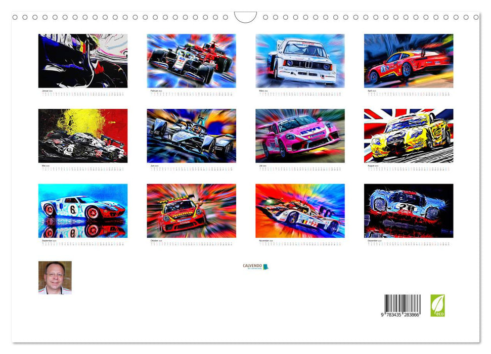 Sportscars & Modern Arts (CALVENDO Wandkalender 2025)