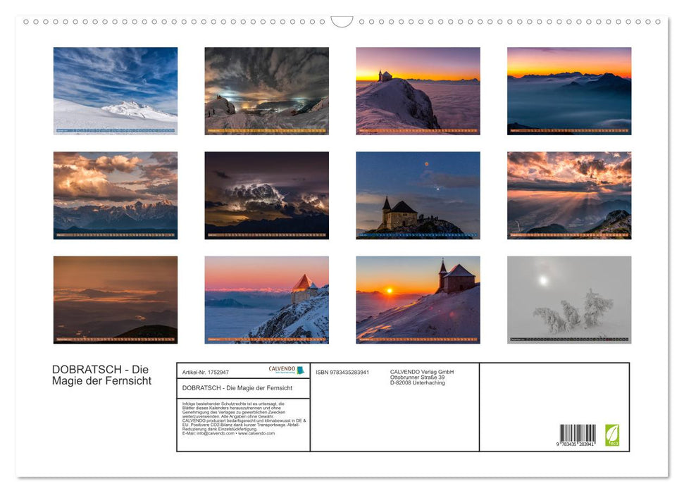DOBRATSCH - Die Magie der Fernsicht (CALVENDO Wandkalender 2025)