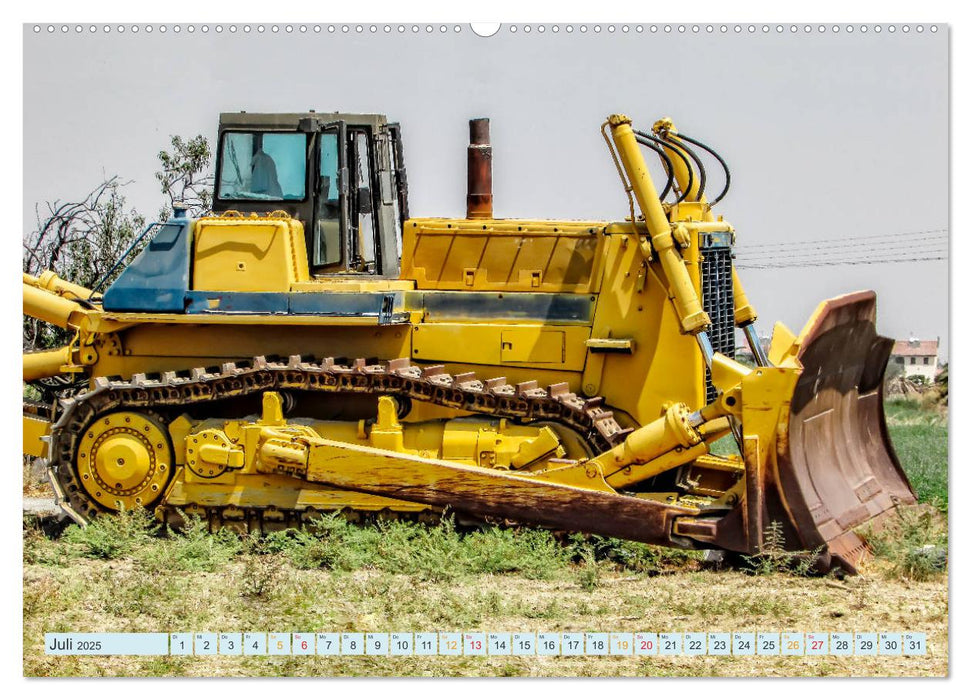 Bulldozer - bärenstarke Arbeitstiere (CALVENDO Premium Wandkalender 2025)