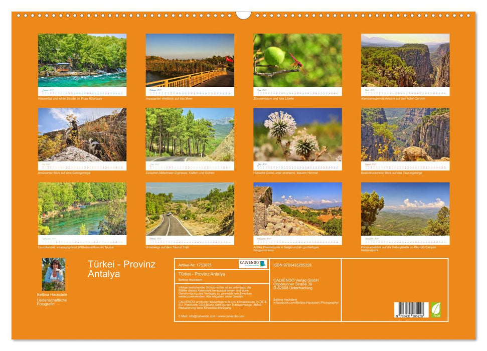 Türkei - Provinz Antalya (CALVENDO Wandkalender 2025)