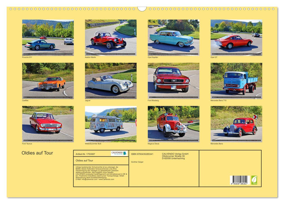 Oldies auf Tour (CALVENDO Wandkalender 2025)