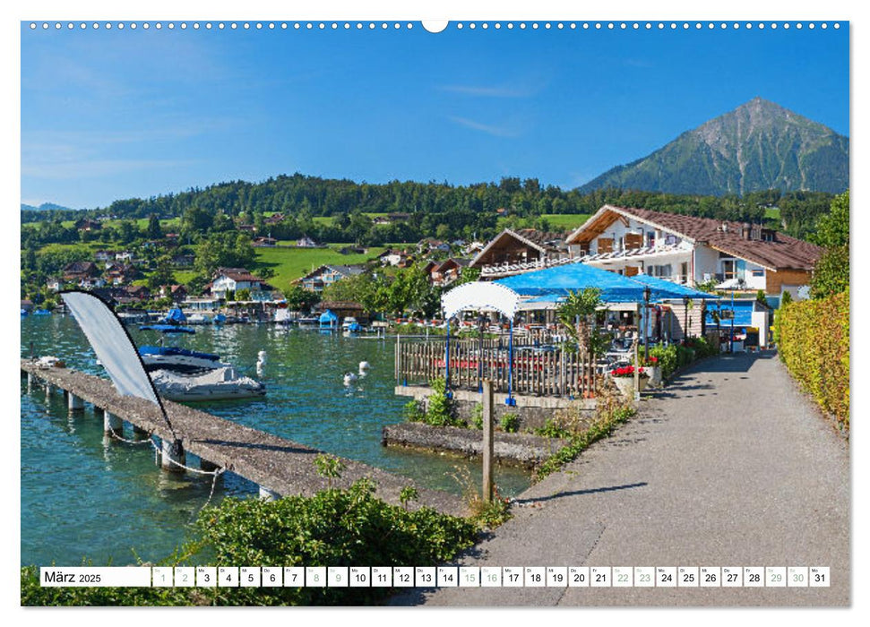 Faszination Berner Oberland 2025 - Thuner- und Brienzersee (CALVENDO Premium Wandkalender 2025)