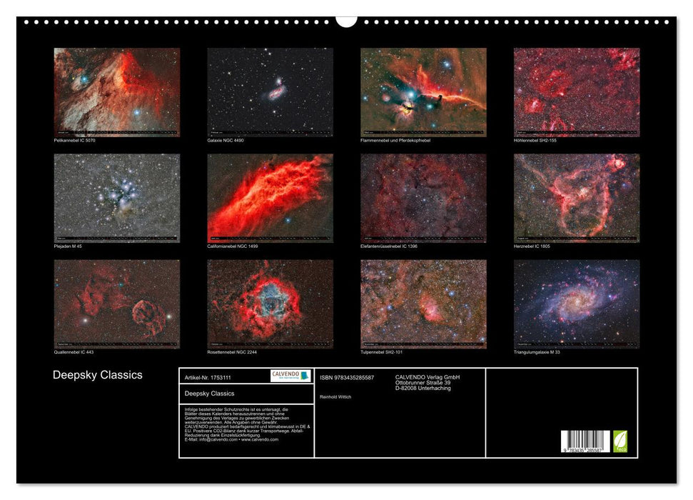 Deepsky Classics (CALVENDO Wandkalender 2025)