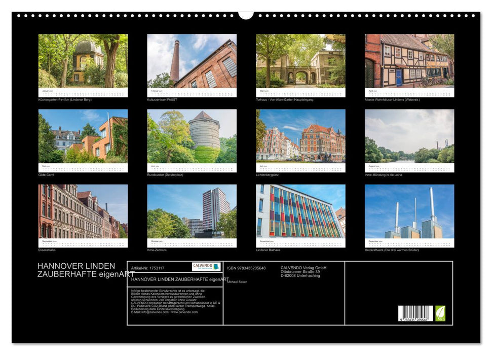 HANNOVER LINDEN ZAUBERHAFTE eigenART (CALVENDO Wandkalender 2025)