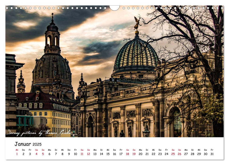 Dresden 2025 - Saxony Pictures by Thomas Kriehn (CALVENDO Wandkalender 2025)