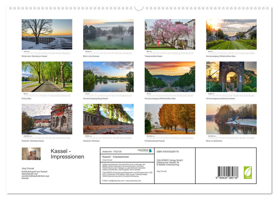 Kassel - Impressionen (CALVENDO Premium Wandkalender 2025)