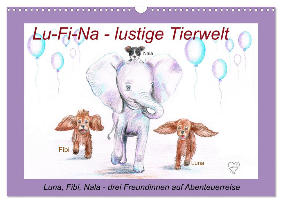 Lu-Fi-Na - lustige Tierwelt (CALVENDO Wandkalender 2025)