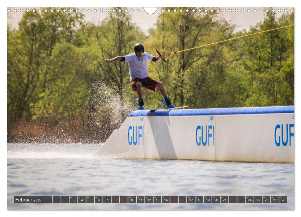 Wakeboarding - make water burn (CALVENDO Wandkalender 2025)