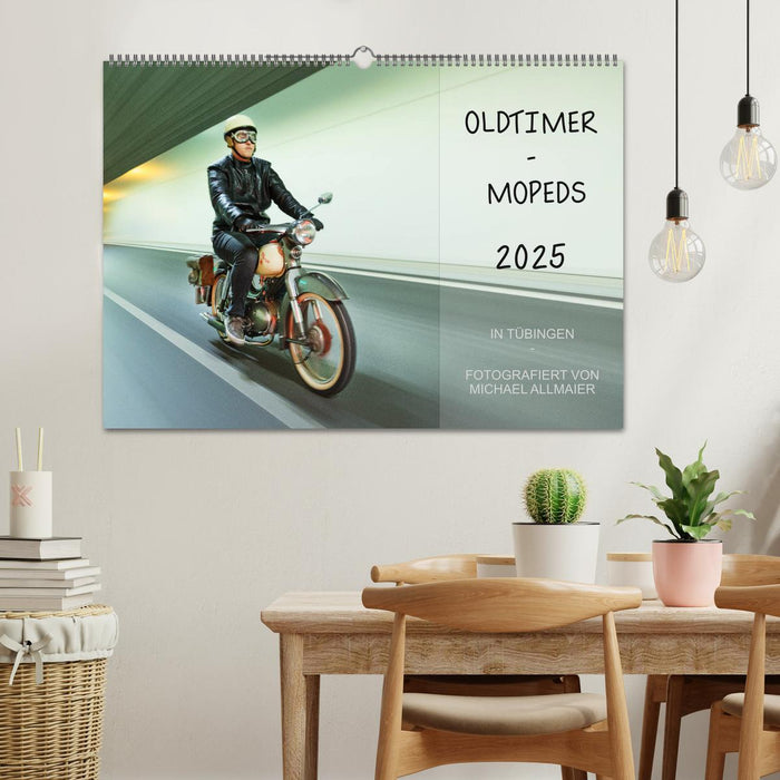 Oldtimer Mopeds - fotografiert von Michael Allmaier (CALVENDO Wandkalender 2025)