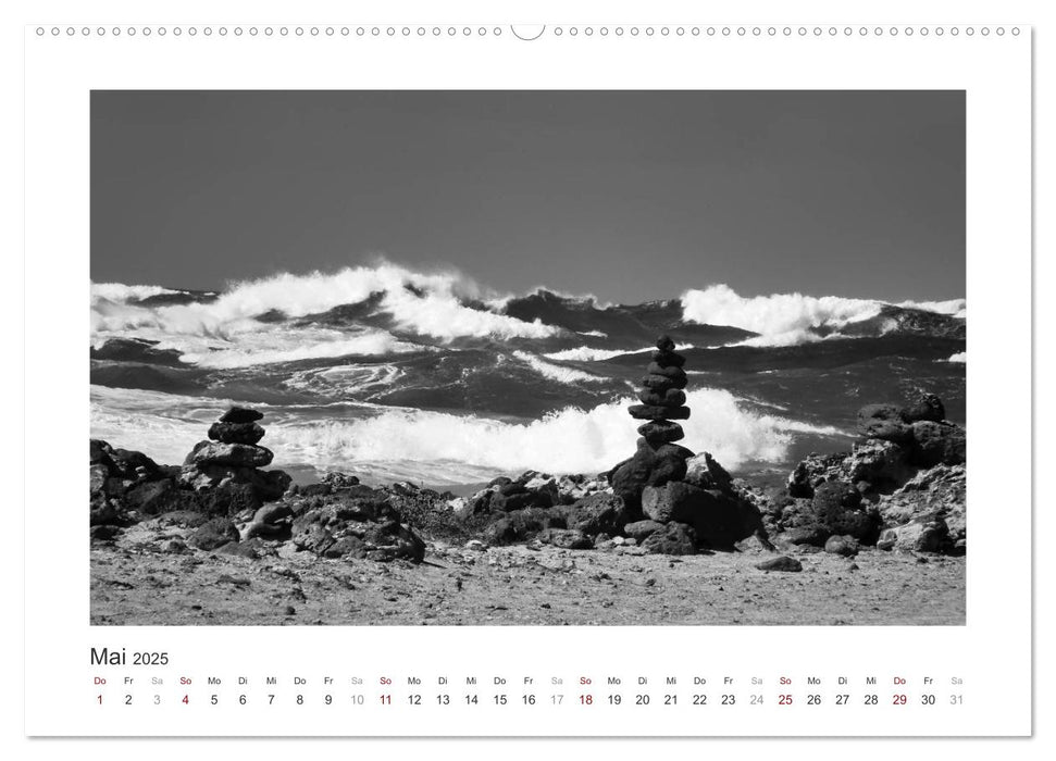 Monochrom Meer (CALVENDO Premium Wandkalender 2025)