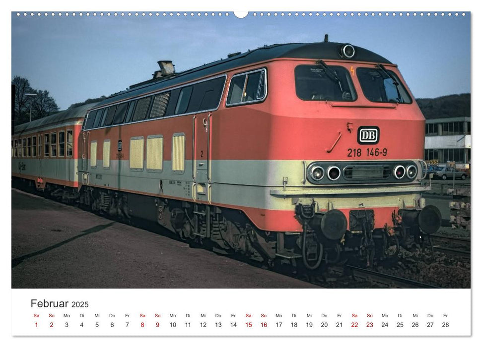 Deutsche Diesellokomotiven (CALVENDO Premium Wandkalender 2025)