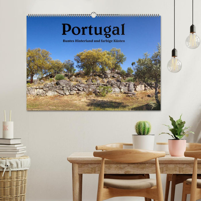 Portugal Buntes Hinterland und farbige Küsten (CALVENDO Wandkalender 2025)