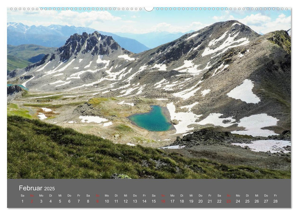 Bergseen der Alpen (CALVENDO Wandkalender 2025)