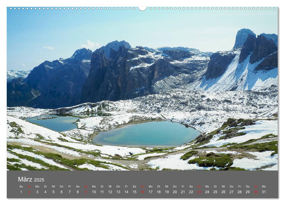 Bergseen der Alpen (CALVENDO Wandkalender 2025)