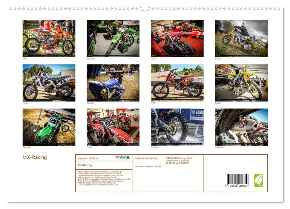 MX-Racing (CALVENDO Premium Wandkalender 2025)