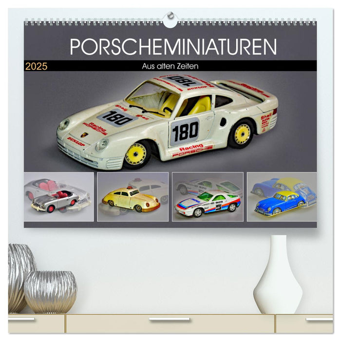 PORSCHEMINIATUREN (CALVENDO Premium Wandkalender 2025)