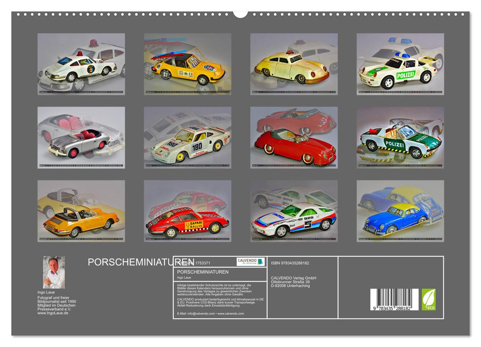 PORSCHEMINIATUREN (CALVENDO Premium Wandkalender 2025)