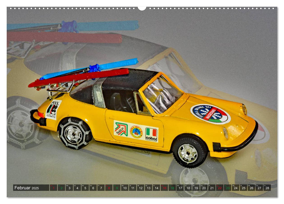 PORSCHEMINIATUREN (CALVENDO Premium Wandkalender 2025)