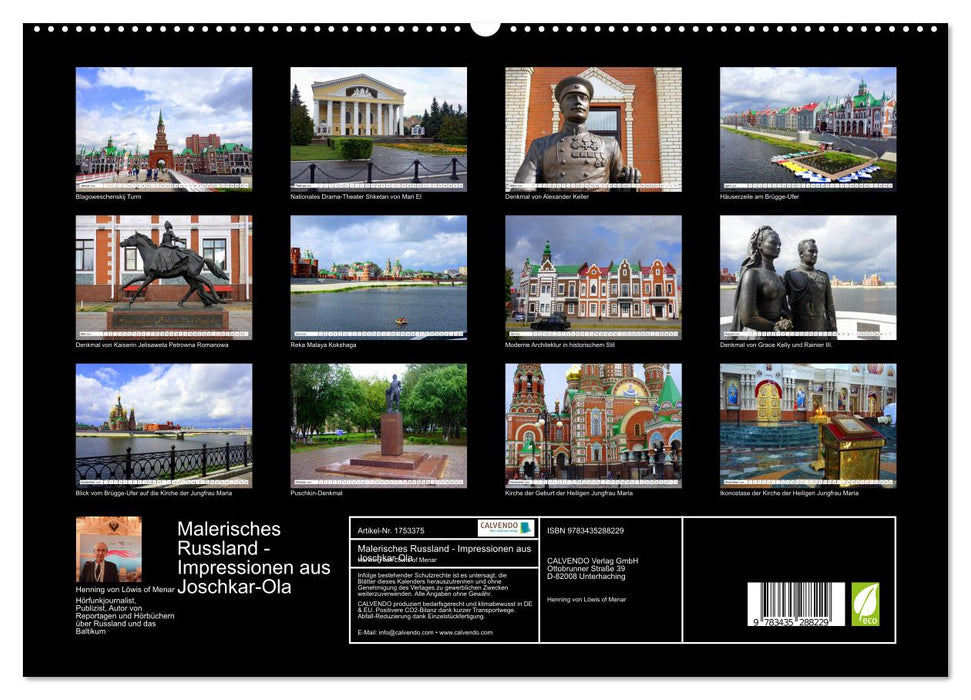 Malerisches Russland - Impressionen aus Joschkar-Ola (CALVENDO Premium Wandkalender 2025)