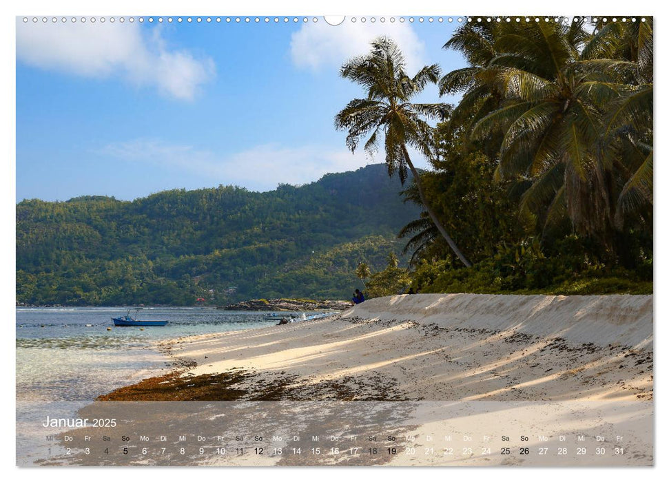 Seychellen - Paradis im indischen Ozean (CALVENDO Premium Wandkalender 2025)