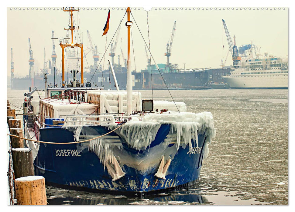 Hamburg Hafen (CALVENDO Premium Wandkalender 2025)