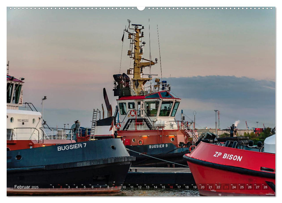 Hamburg Hafen (CALVENDO Premium Wandkalender 2025)