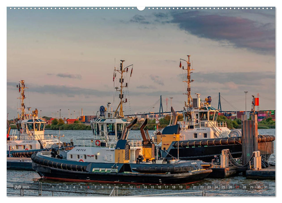 Hamburg Hafen (CALVENDO Premium Wandkalender 2025)