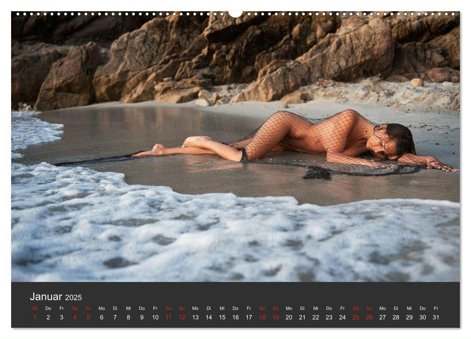 Aktfotografie am Meer (CALVENDO Premium Wandkalender 2025)