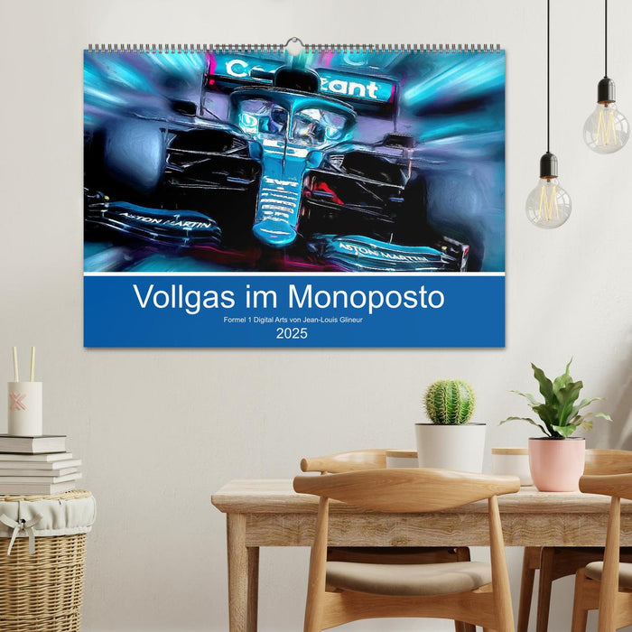 Vollgas im Monoposto (CALVENDO Wandkalender 2025)