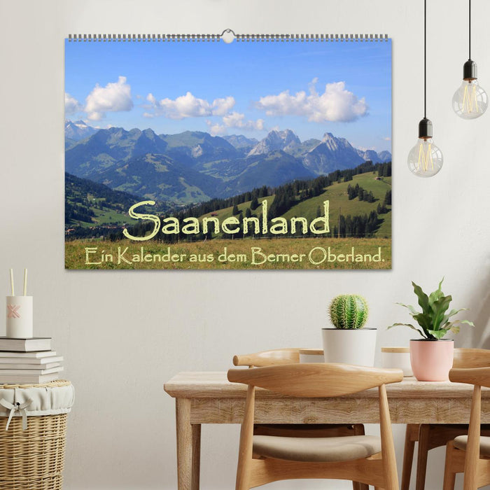 Saanenland. Ein Kalender aus dem Berner Oberland (CALVENDO Wandkalender 2025)