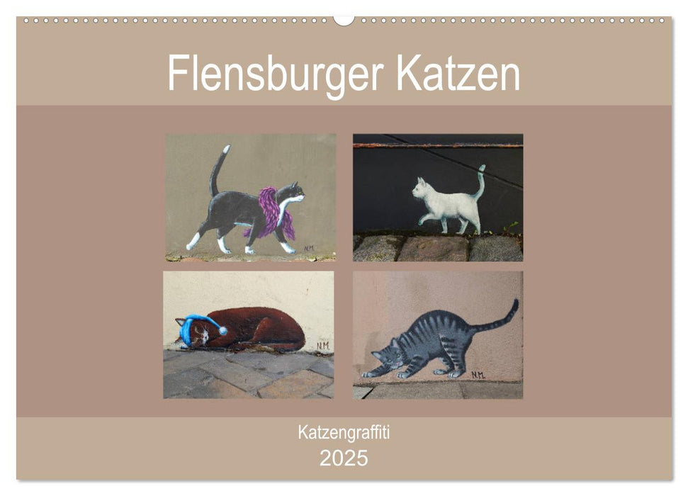 Flensburger Katzen (CALVENDO Wandkalender 2025)